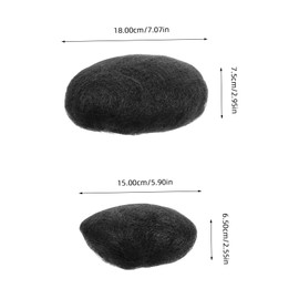 NOLITOY 2 pcs Hair Bun Extensions Decorative Hair Padding for Updos Soft Comfortable for Women for Weddings Parties Daily Wear