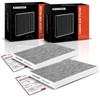 A-premium Filtro de Aire de Cabina de 2 Piezas con