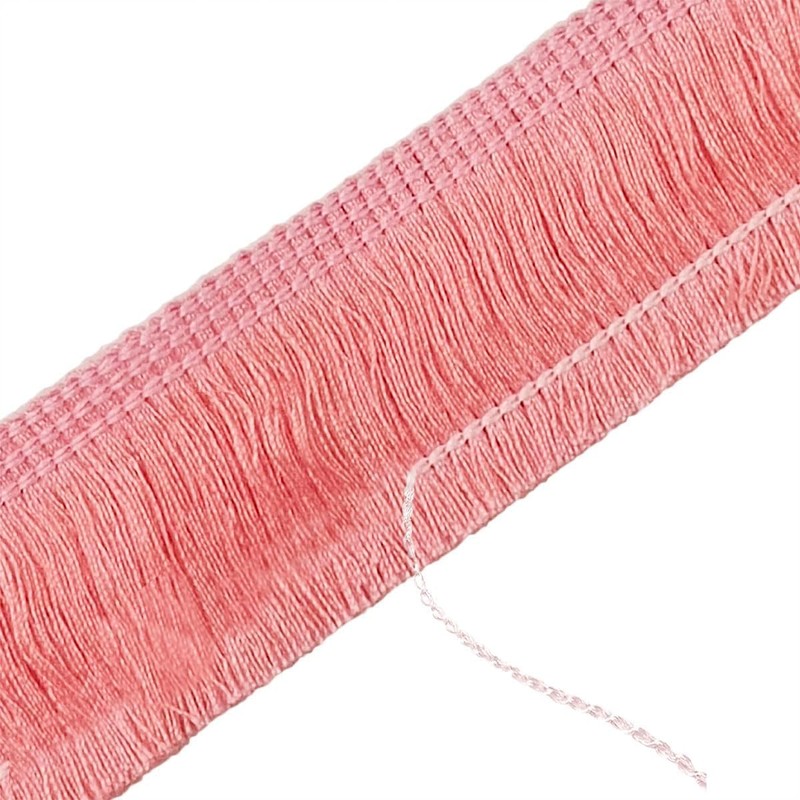 YEQIN 25mm Wide Cotton Fringe Tassel Trim 2 Yards (7