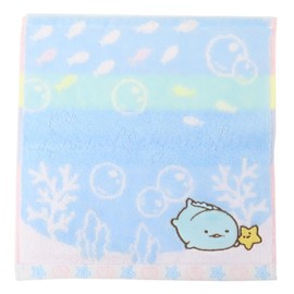 Marushin 6575043100 Handkerchief, Sumikko Gurashi Life, San-X, Sumikko, Cute, Girls, Towel, Mini Towel, Towel Handkerchief, Cotton