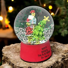 Merry Grinchmas Santa Snow ball Dr Seuss The Grinch Who Stole Christmas Snow Globe Holiday Decoration Gift