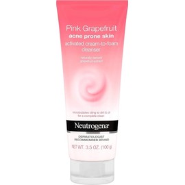 Neutrogena Pink Grapefruit Activated Cream-to-Foam Cleanser / 3.5 oz