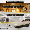Eastrexon 6-bin Overhead Garage Storage Rack, Ceiling Storage Racks Heavy