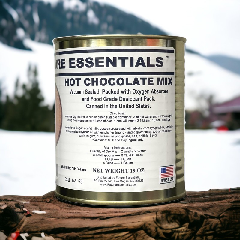 Future Essentials Canned Hot Chocolate Mix- Makes 2.5 Liters