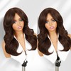 WIGER Layered Realistic Wavy Wigs for Women Natural-looking Synthetic Wigs