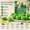 12 Pack Cat Deterrent Balls for Indoor & Outdoor Use