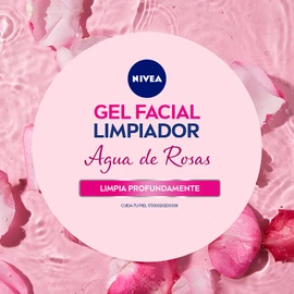 NIVEA Gel Limpiador Facial Agua De Rosas (150 ml), Remueve Maquillaje a Prueba de Agua, Tonifica, Purifica, Limpia y Refresca la piel sin secarla, ideal para Todo tipo de Piel