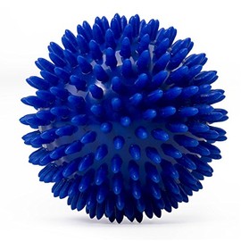 Bodhi Large Spiked Ball, Hedgehog Ball with 9 cm Diameter (Blue) Massage Ball for Self-Massage, Rehabilitation & Fitness, Reflexology Zones - Also Available as a Set