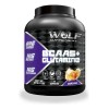 Aminoácidos Bcaas + Glutamina Wolf 1kg Sabores Pre Manzana