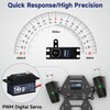 Miuzei RC Digital Servo 14kg Low Profile Servo Motor Metal