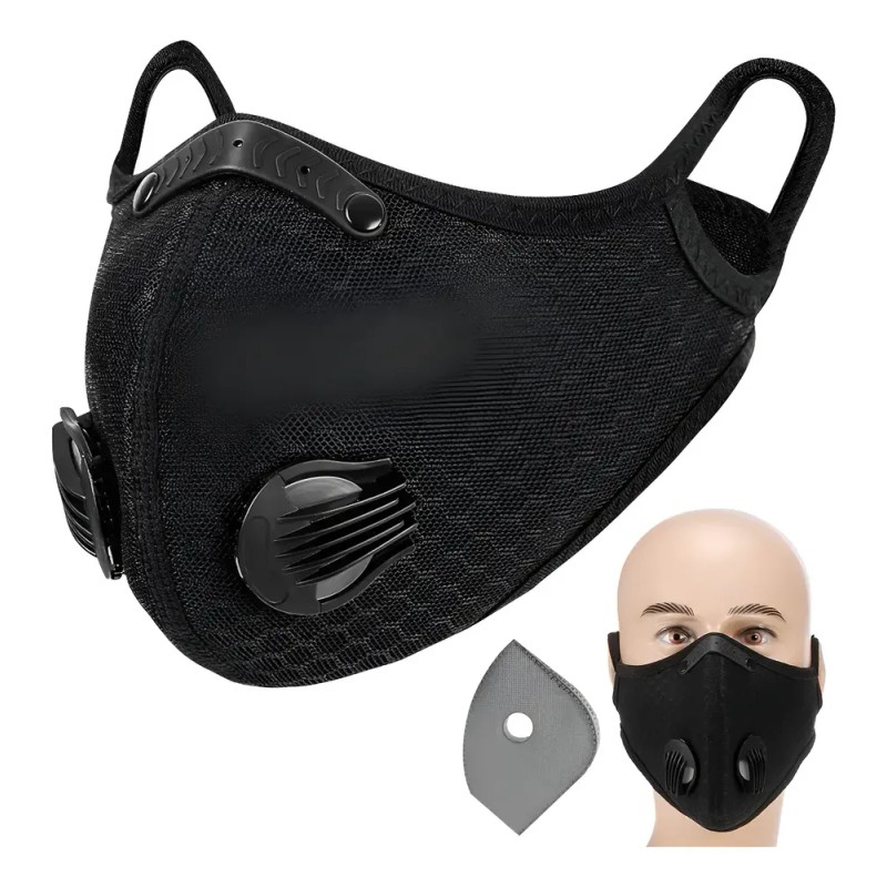 Mascarilla Bucal Para Adultos Con Filtro De Carbón Activo De