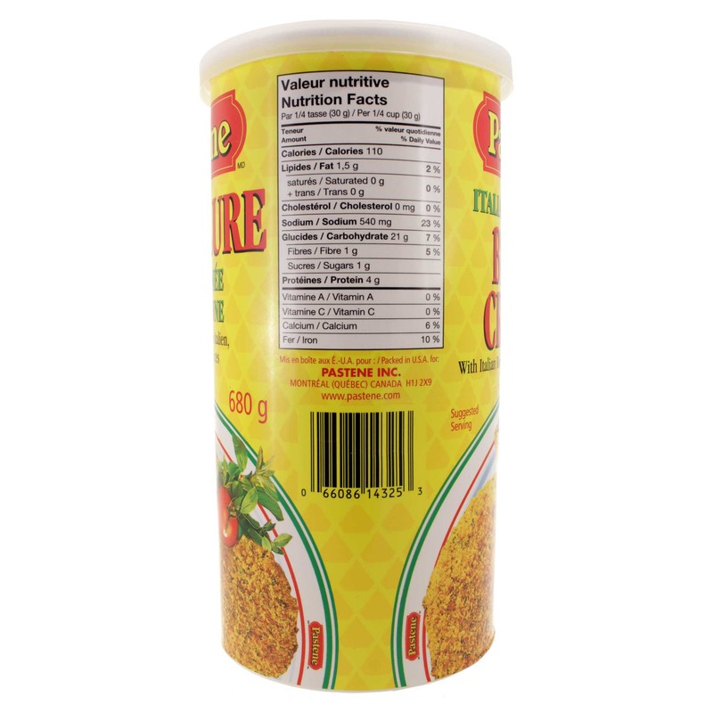 Pastene Italian Flavored Bread Crumbs, 24-Oz, Pack or 3