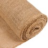 Jute Table Runner Gold Thread Stitched Edges 30cm x 5m