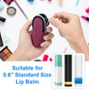 Portable Lip Balm Organizer Case with Keychain, Travel Chapstick Holder