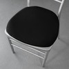 WedDecor Black Spandex Seat Chair Pad Slipcover for Chiavari, Wedding