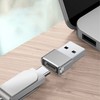 cadorabo USB Adapter in SILVER - USB C to USB