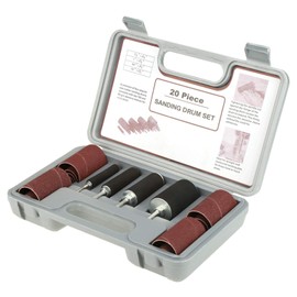 Drum Grinder Kit, Spindle Grinding Drum Grinder Tool Set with Housing for 20 Piece Drill