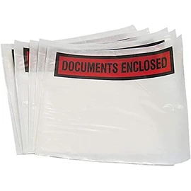 50 X A5 Printed Document Enclosed Wallets. Pack of 50. A5 (Approx 225mm x 165mm), Waterproof Self Sealing Packing Envelopes. Postage Pouches for Securing Important Documents. Pack of 50