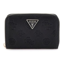 GUESS Cresidia SLG Zip Around Wallet M Black, black, Classic