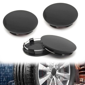 Wzenclave 4 Pcs Car Wheel Hub Center Cap ABS Rust-Proof Durable Snap-in Anti-Falling Fastening Installation Accessories 60mm OD 58mm ID for Most Cars Car Modification Wheel Hub Universal Wheel Cover