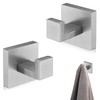 2 Pcs Square Bathroom Towel Hooks, Bathroom Hooks Door Screw