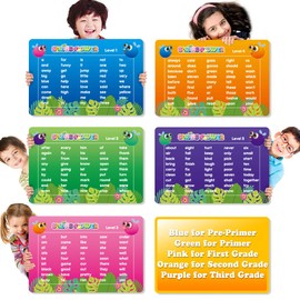SpringFlower Sight Word Game, Sight Word Educational Toy for Age of 3,4,5,6 Year Old Kids, Boys & Girls,Homeschool,Visual, Tactile and Auditory Learning, 120 Pieces