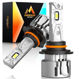 HB3 LED Headlight, Fog Light, Explosive Light, White, 6,500 K, Compatible with Vehicle Inspection, HI/LO Switching, High Brightness, 120 W, Compatible with 12V/24 Cars, 6500K, White, Built-in Noise