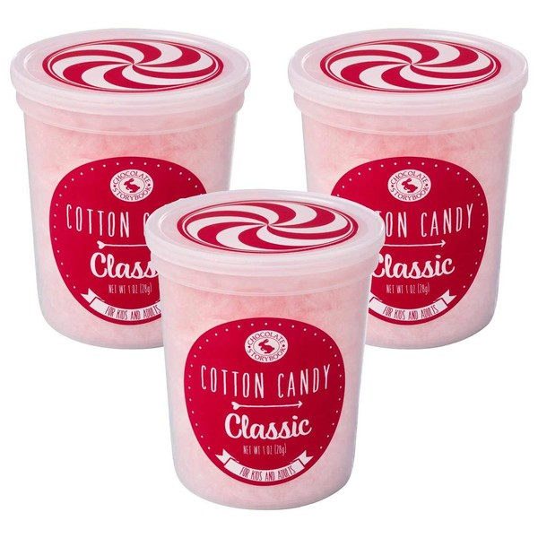 Classic Pink Cotton Candy 3 pack – Unique Idea for Holidays, Birthdays, Gag Gifts, Party Favors