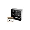 SHPELEC® Black Surface Mounted Pattress Box - Single/Double, Stylish and