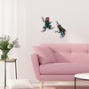 2Pcs Blue Iron Frogs Wall Decor - Creative Hanging Art