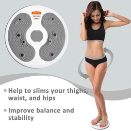 KYTO Waist Twister Disc, Waist Twist Board for Exercise Twisting Waist Disc Waist Twister for Women Belly Fat Body Shaping Fitness Twister Machine with Massage Foot Sole