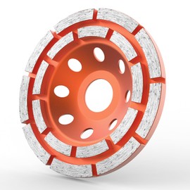 4 1/2 Inch Diamond Concrete Grinding Wheel for Angle Grinder and Concrete Grinding Wheel Cleaning Stone Surface, Cement, Granite, Double Row Diamond Cup Wheel