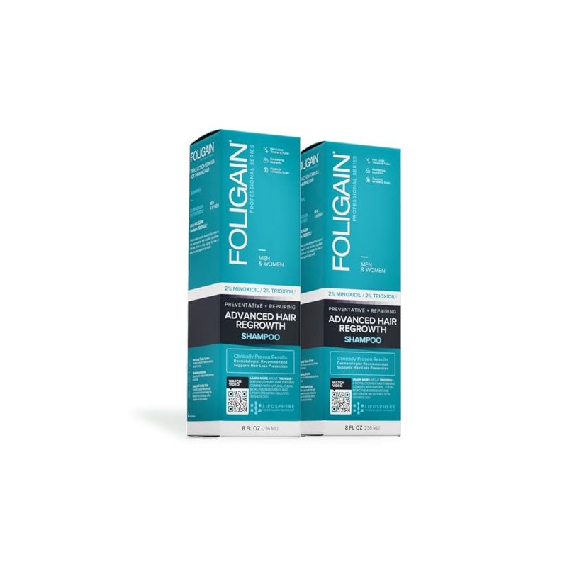 FOLIGAIN pack 2 Shampoo Advance con biotina 236ml C/U
