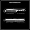 2 Pcs Metal Comb, Stainless Steel Fine Tooth Comb Set,