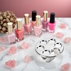Silver Mini Manicure Palette Metal Paint Palette Finger Rings Nail