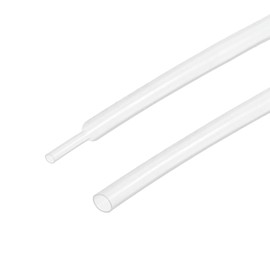 Rebower Heat Shrink Tube 2:1 Cable Sleeving Tube Wrap, [for Electric Insulation Protection] - 1.5mm Diameter/10m/Clear