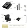 Anbte 10 PCS Solar Panels Brackets 30mm/35mm, Aluminium 6 x