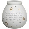 Pot Of Dreams Money Pot, Ceramic, White, One Size