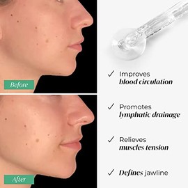 Gua Sha de Cuarzo Rosa Certificado e 100% Auténtico - Kit de belleza antiarrugas para tonificar y reafirmar la piel - Herramienta facial natural Gua S