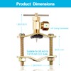 Self Piercing Saddle Valve - 1/4" Compression Outlet Brass Needle