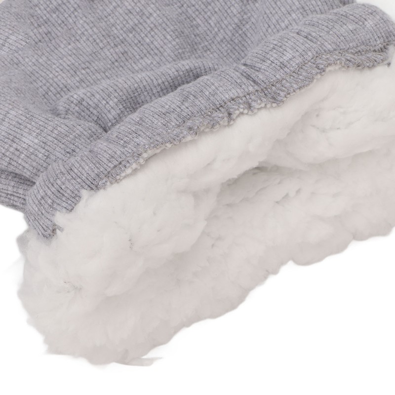 Foot Cast Socks Grey Elastic Thick Warm Fleece Soft Winter