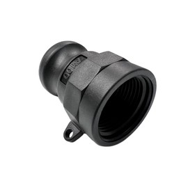 POWER PRODUCTS Polypropylene Type A Cam and Groove Couplings / 1-Inch Quick Connect & Disconnect Fittings/Hose Camlock Fittings-1" Male Camlock Adapter x 1" Female NPT Thread (1")