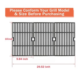 Utheer Grill Replacement Parts for DynaGlo DGF510SSP, DGF510SBP, DGF510SSP-D, fit Backyard BY13-101-001-13, GBC1460W, GBC1461W, GBC1462W, GBC1059WB, BH13-101-099-01, Grill Grate and Heate Plate