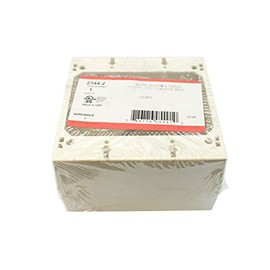 Wiremold 2344-2 Extra Deep Device Box, 2-Gang, 2300 Series Raceway, Ivory