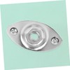Gatuida Chrome Oval Indented Pickup Jack Plate Output Socket for