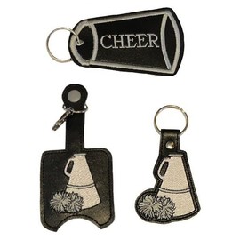 Cheer Hand Sanitizer Holder and/or Lip Balm Holder and/or Key Fob (You Choose Colors)