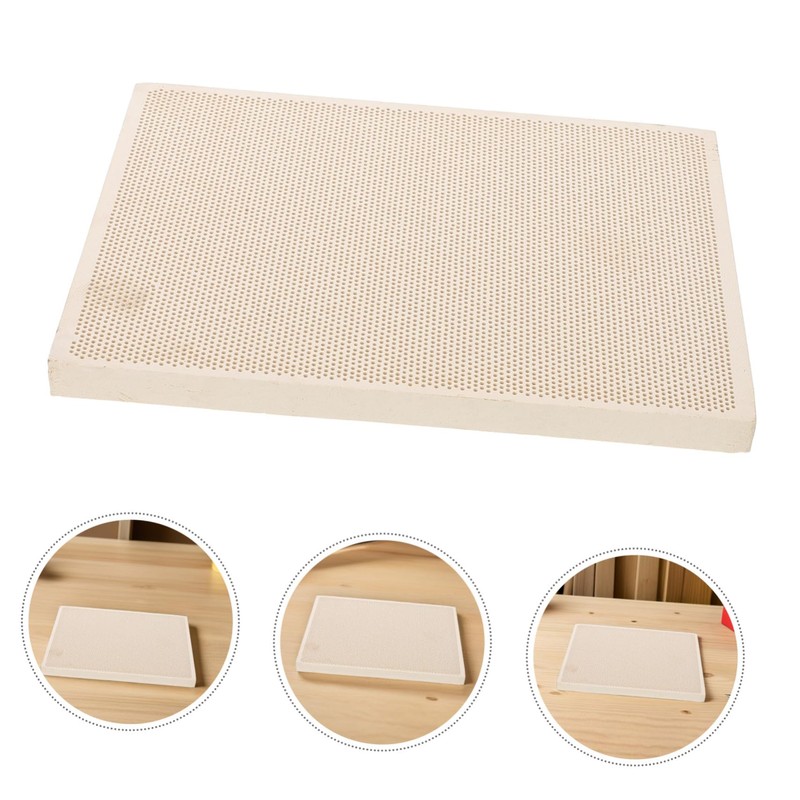 SEWACC Fireproof Quartz Soldering Block Honeycomb Welding Pad for Jewelry