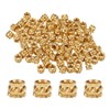 QUARKZMAN Pack of 100 M2.5 threaded inserts made of brass,