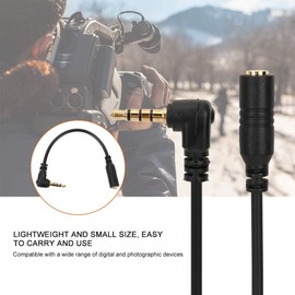 Mugast Cable convertidor de 3,5 mm, Adaptador de Auriculares TRS a TRRS Cable Conector para teléfonos móviles Tabletas de grabación Bolígrafos Cámaras DSLR, etc.