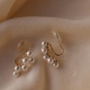 AJIRO ACCESSORY am0559-a P340 Earring, Pearl, Gift, Gift, Wedding, Graduation,
